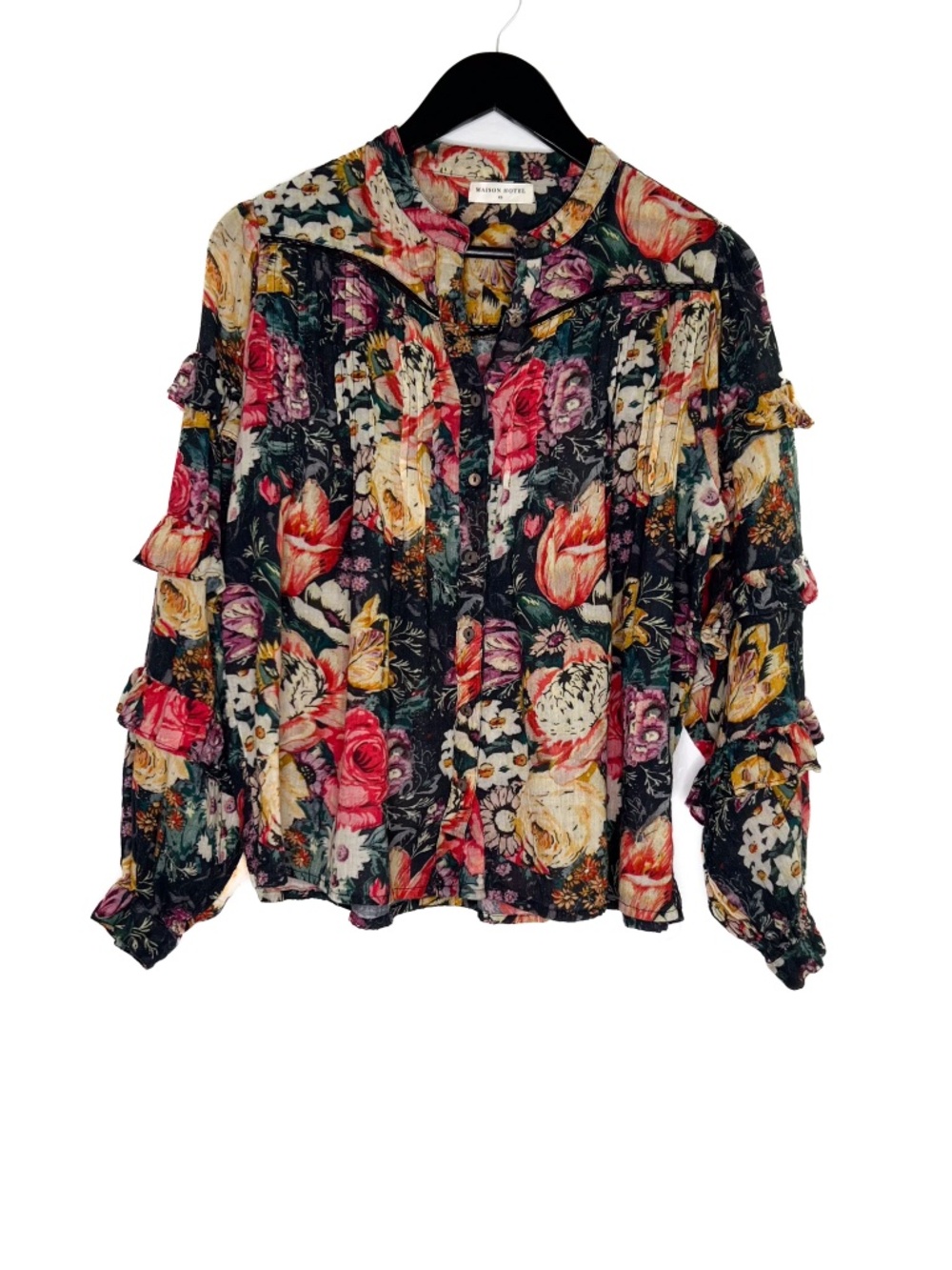 Maison Hotel Lolita Blouse Dark Rose 100% Cotton